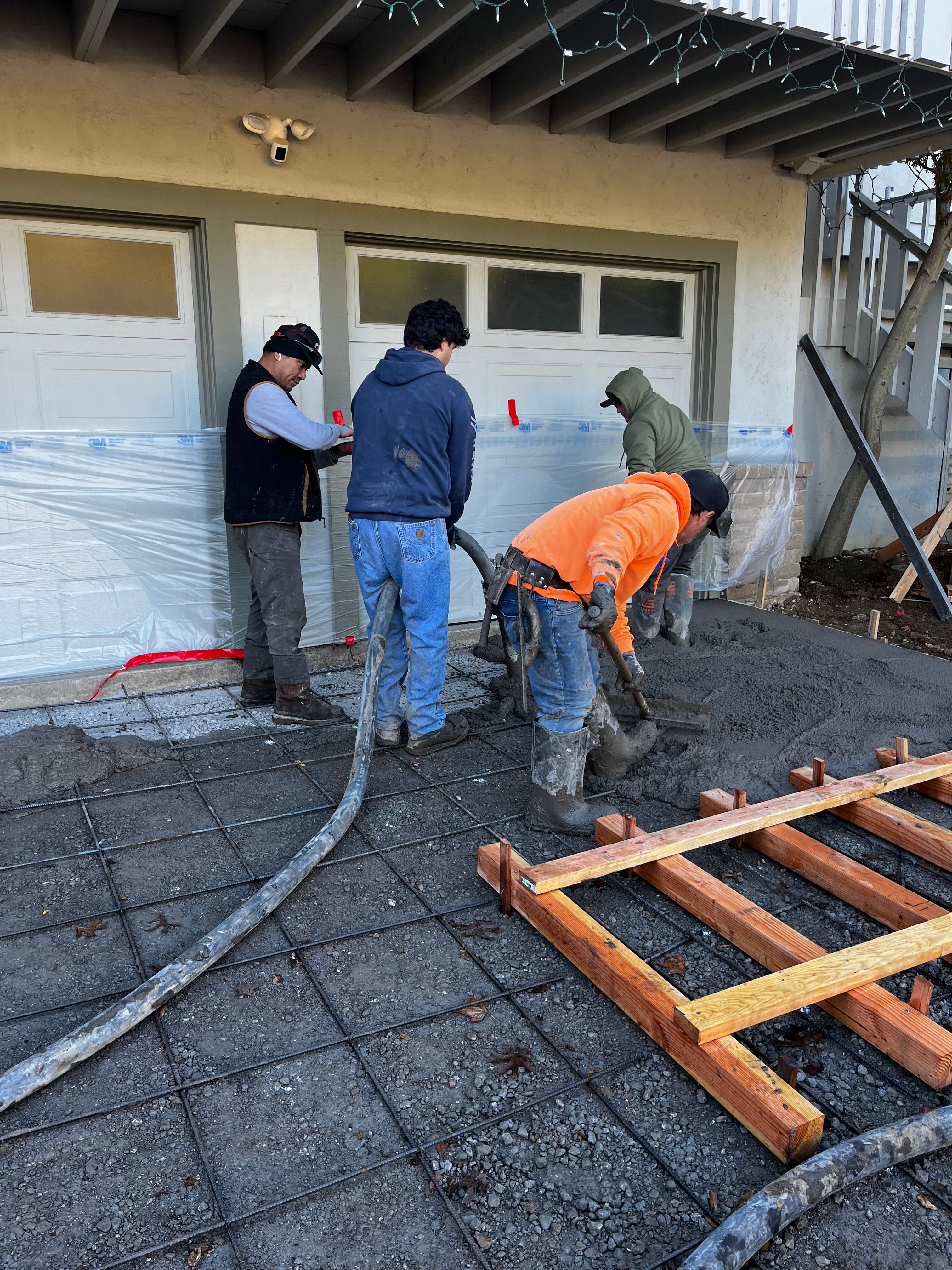 High-Capacity Line pump setup on a Bay Area construction site